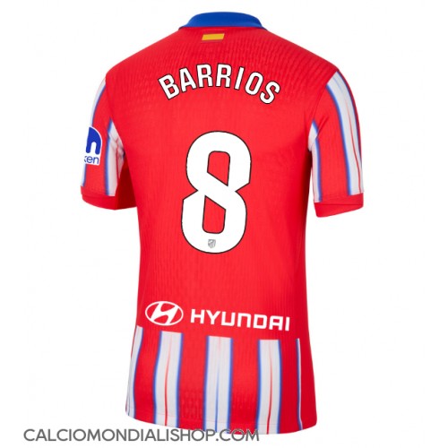 Maglie da calcio Atletico Madrid Pablo Barrios #8 Prima Maglia 2024-25 Manica Corta